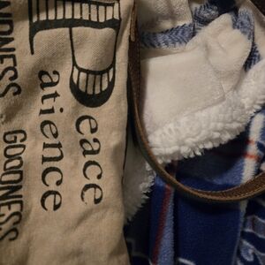 Brown Canvas Crossbody Bag